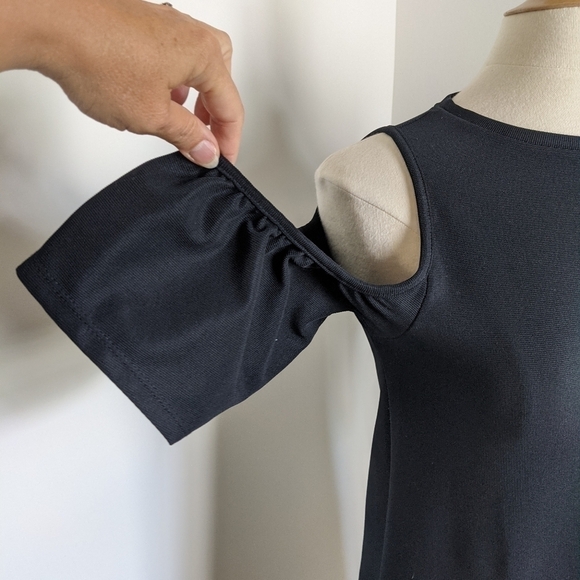 ZARA Trafaluc Cold Shoulder LBD A Line Dress S - Picture 4 of 16